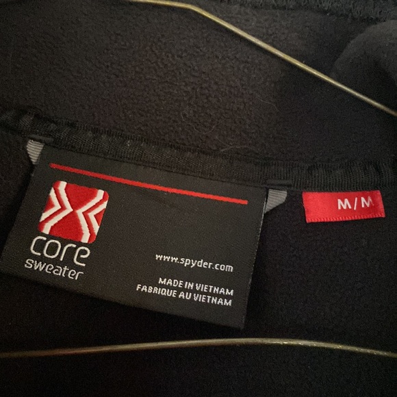 Black and Hot Pink Knit Spyder Jacket - Picture 2 of 3